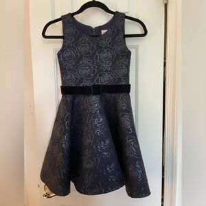 Zoe Ltd Midnight Blue Sleeveless Fit and Flare Dress